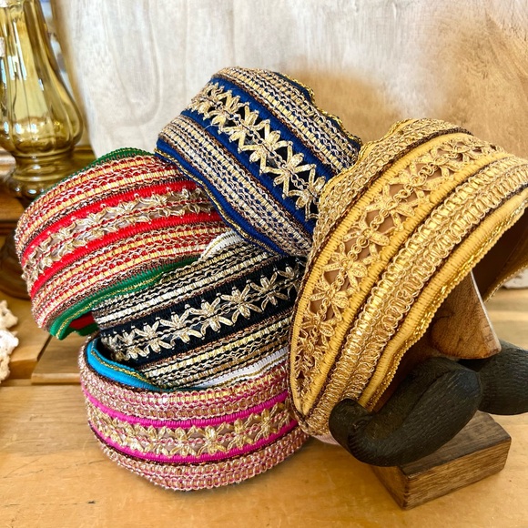 New! The “Fairycore” Flat Glitzy Woven Statement Headband - Picture 2 of 7